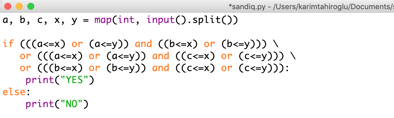 Fatmanisənin sandığı | Python